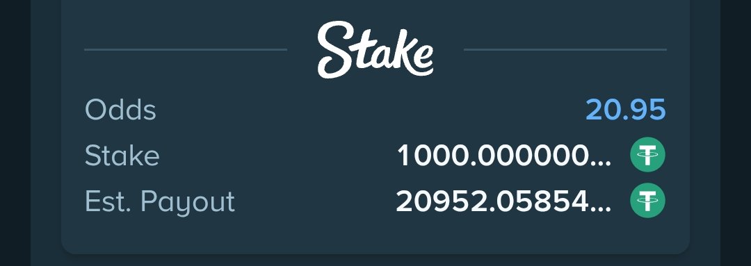 BETFUSE1's tweet image. TODAY'S WIN$#$STAKE💪

125 Odds👉stake.com/sports/home?be…  
20 Odds BEST👉 stake.com/sports/home?be…

Register STAKE here👇
stake.com/?offer=betfuse…