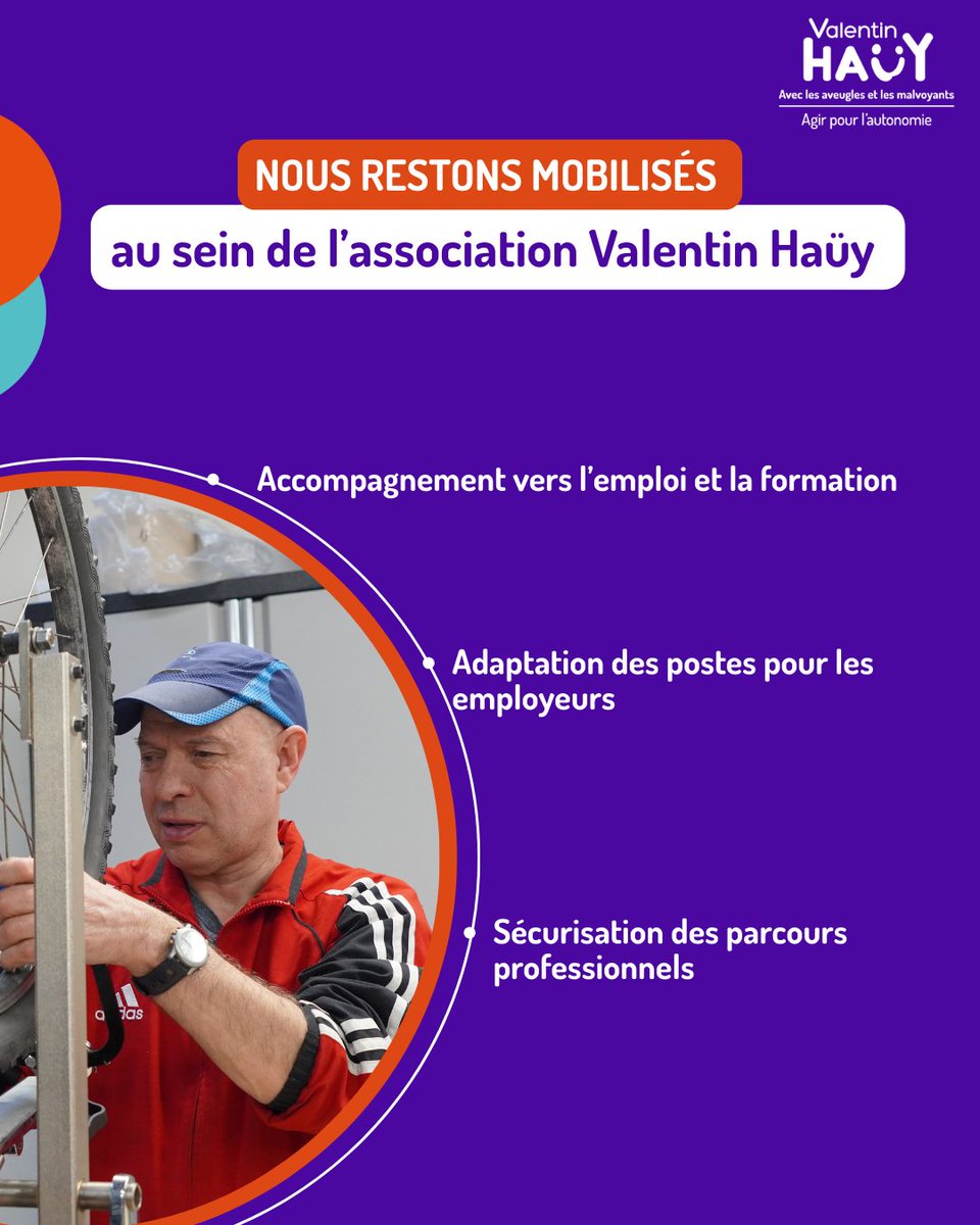 ValentinHauy's tweet photo. 💡 Projet de loi de finances 2026 : alerte pour l’emploi des personnes aveugles ou malvoyantes.  - 15 millions d’euros : près de 3 000 postes menacés dans les entreprises adaptées. L’Atelier de la Villette et les Ateliers Valentin Haüy de Nantes sont touchés.
#Emploi #Inclusion https://t.co/zGFEpB2dEm