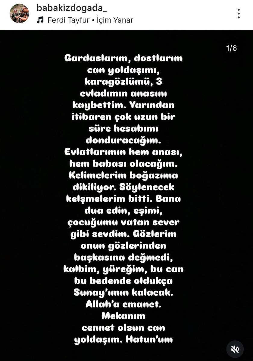 "Baba Kız Doğada" videolarıyla gönlümüzde yer edinen yazar ve jandarma personeli Murat Kurtal’ın eşi Sunay Kurtal, henüz 33 yaşında hayatını kaybetti. 

Üçüncü bebekleri, daha yeni dünyaya gelmişti.

Merhumenin ruhu şâd, mekanı cennet olsun...