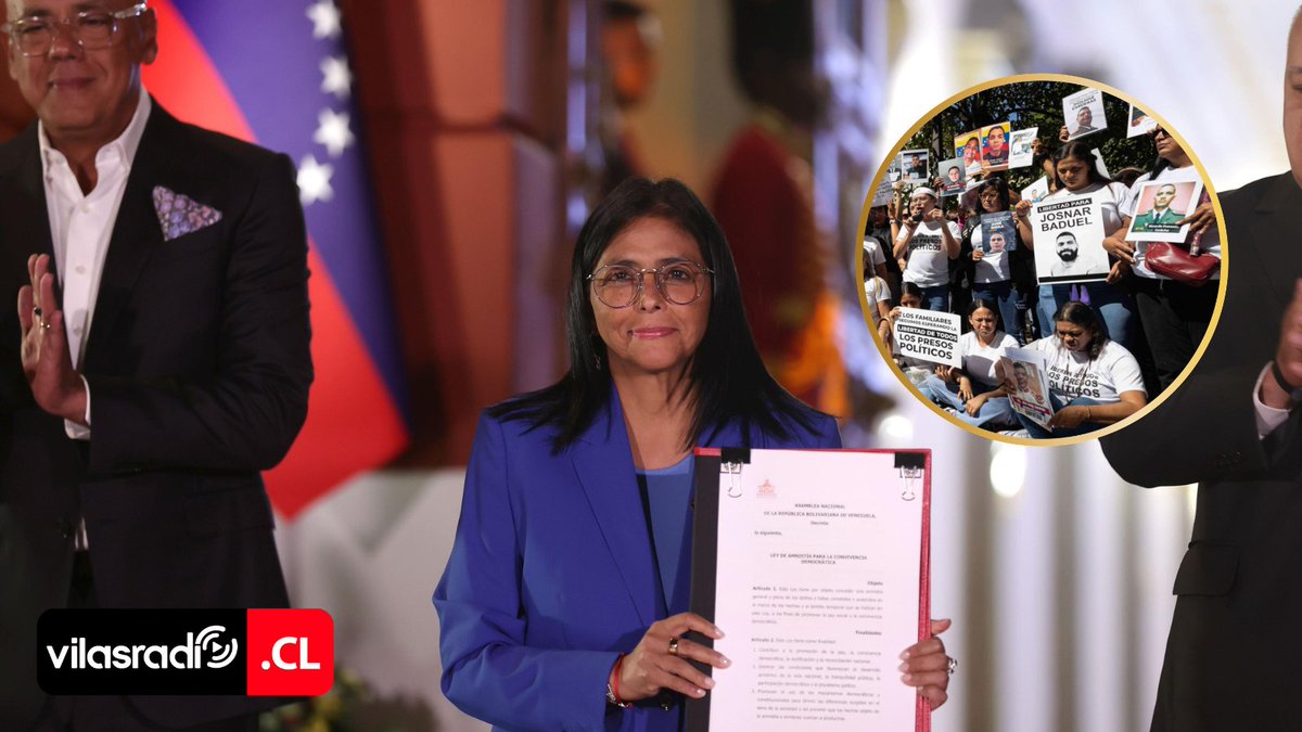 VilasRadio's tweet image. 🇻🇪 ☮VENEZUELA APRUEBA AMNISTÍA HISTÓRICA, PERO DEJA FUERA A QUIENES PROMOVIERON LA VIOLENCIA ARMADA

📲Revisa la nota completa en: vilasradio.cl/venezuela-apru…

#VENEZUELA #APRUEBA #AMNISTÍA #HISTÓRICA #FUERA #PROMOVIERON #VIOLENCIA #ARMADA