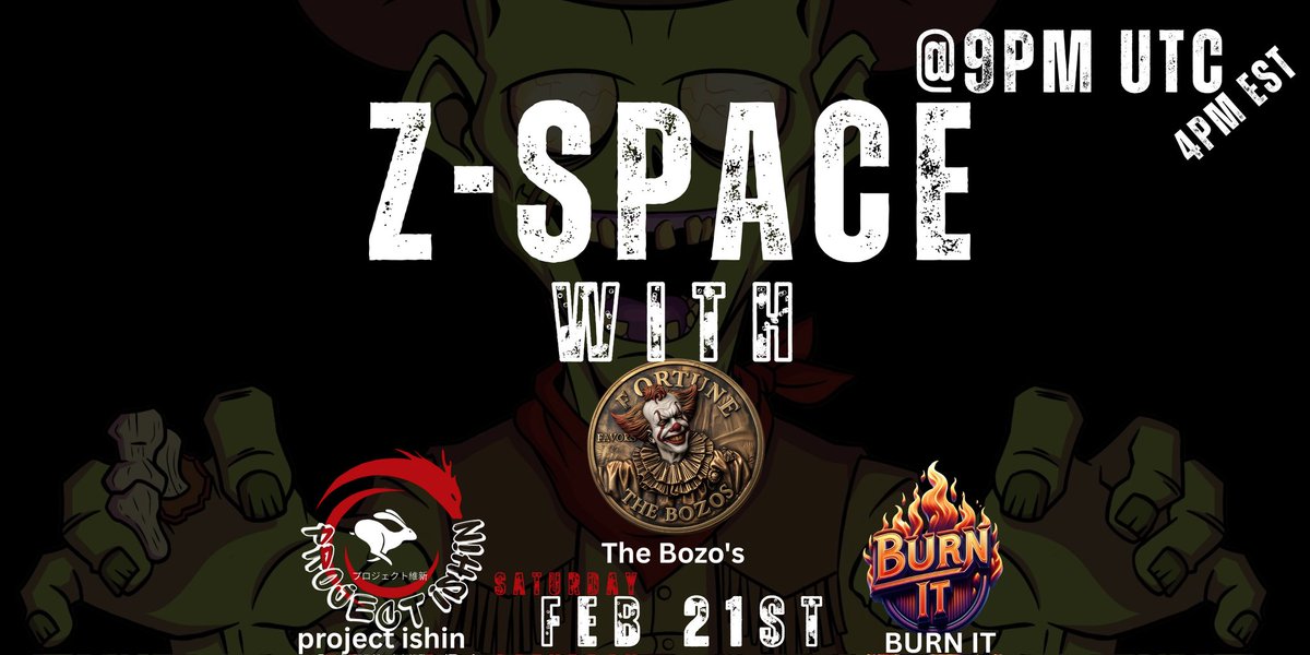 We’re  hosting a Space Tomorrow (Saturday)
<a href="/Project_Ishin/">Project Ishin</a>
<a href="/DreamQc/">DreamQc</a>
<a href="/1juliemom/">Juliemom | Mighty Moles of Matic</a>
🕘 Time: 9:00 PM UTC, 4pm Est, 10pm CET
📍 Live on X Spaces

We’ll be talking about projects, Zombie Squad Nfts, what we’re building, what’s active, and what’s coming next.
 x.com/i/spaces/1MJgN…