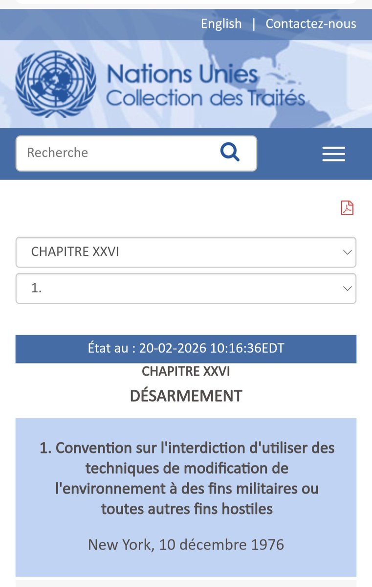 SoleilLibreFR's tweet photo. @Pauline06272023 Exactement Pauline.

Ce genre d'opérations a été interdit par l'ONU en 1978 (Convention ENMOD).

Alors pourquoi on laisse faire aujourd'hui, sans débat, sans consentement ?

https://t.co/TQHm6bphVI

#ENMOD #GéoIngénierie #Inondations #Climat https://t.co/GGAZqAstP7