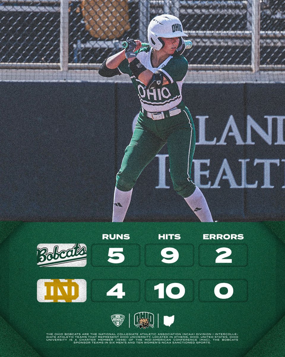 No luck here. Just Bobcats. 

Ohio rallies to defeat Notre Dame in eight innings!

#OUohyeah