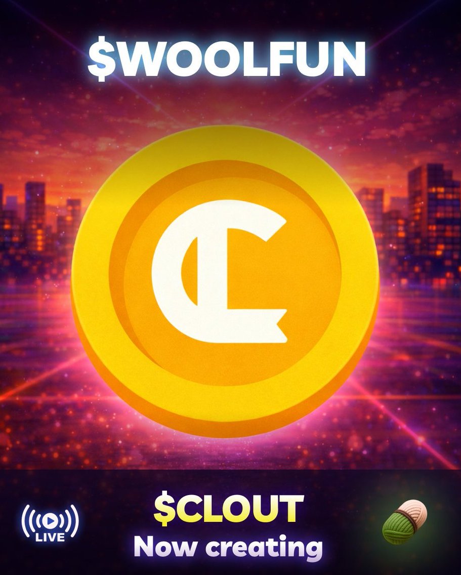 🎥 Live now on Pump.fun💫
 Shaping $CLOUT in wool 🧶Needle felting, memes, and communities in motion..🪡<a href="/CLOUT_solana/">$CLOUT</a> 💛

pump.fun/coin/AZpgAvSHU…