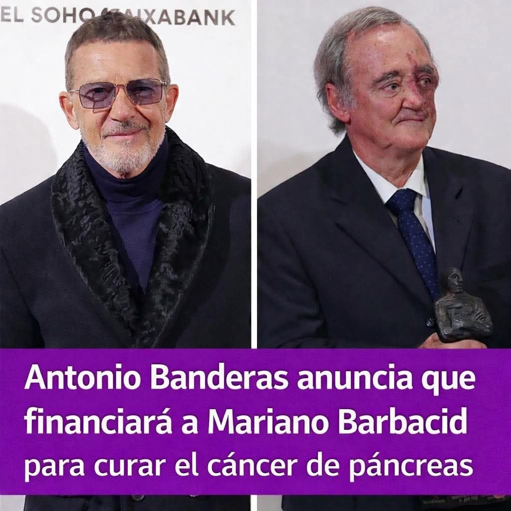 España todavía tiene grandes personas cómo Antonio Banderas! 
Gran Español, gracias por financiar el tratamiento del cáncer de Páncreas!
👏👏👏