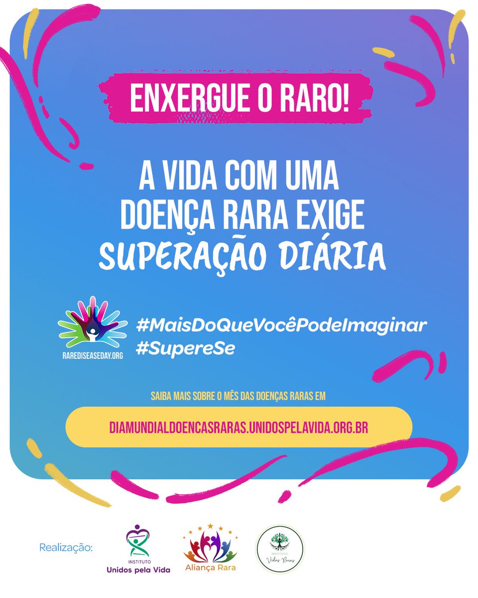 ➡️ A vida com uma doença rara exige superação diária e é feita  de coragem, resiliência e
esperança.

➡️ Saiba como fazer a diferença em
…ialdoencasraras.unidospelavida.org.br

#alergia #imunologia #ASBAI