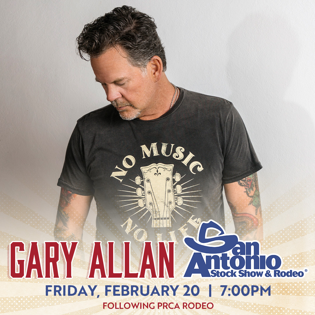 SanAntonioRodeo's tweet photo. Your Friday night just got better 🎶 Catch @GaryAllan live tonight after the PRCA Rodeo!

🎟️ Grab last minute tickets: https://t.co/htaEoUP9zm https://t.co/Aad70k1ndh