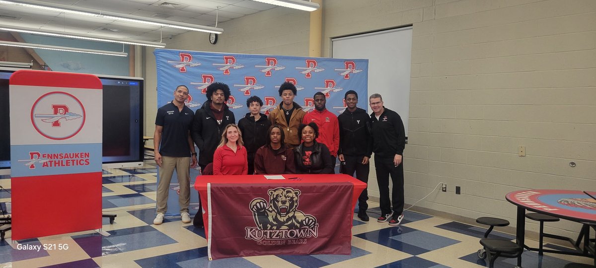 Congratulations on your commitment to <a href="/KUBearsFootball/">Kutztown Football 🐻</a> -#2 <a href="/Bari_26/">Jabari Sonnebeyatta</a> ...
Your dedication in the classroom (3.4 GPA) and on the field  has paid off‼️
Keep believing in you JABARI, the best is yet to come‼️
#CODERED🔴🔴