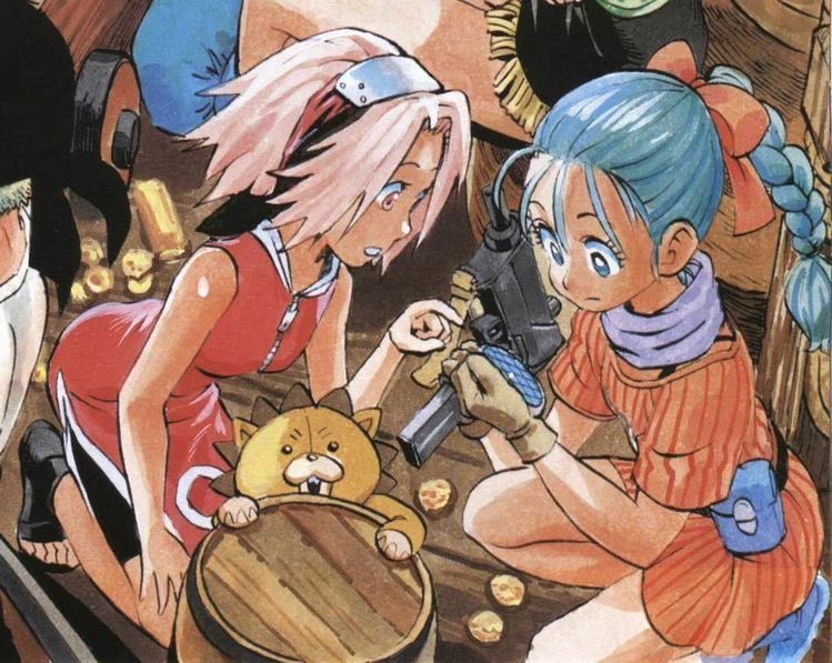 Sakura and bulma by author Yusuke Murata