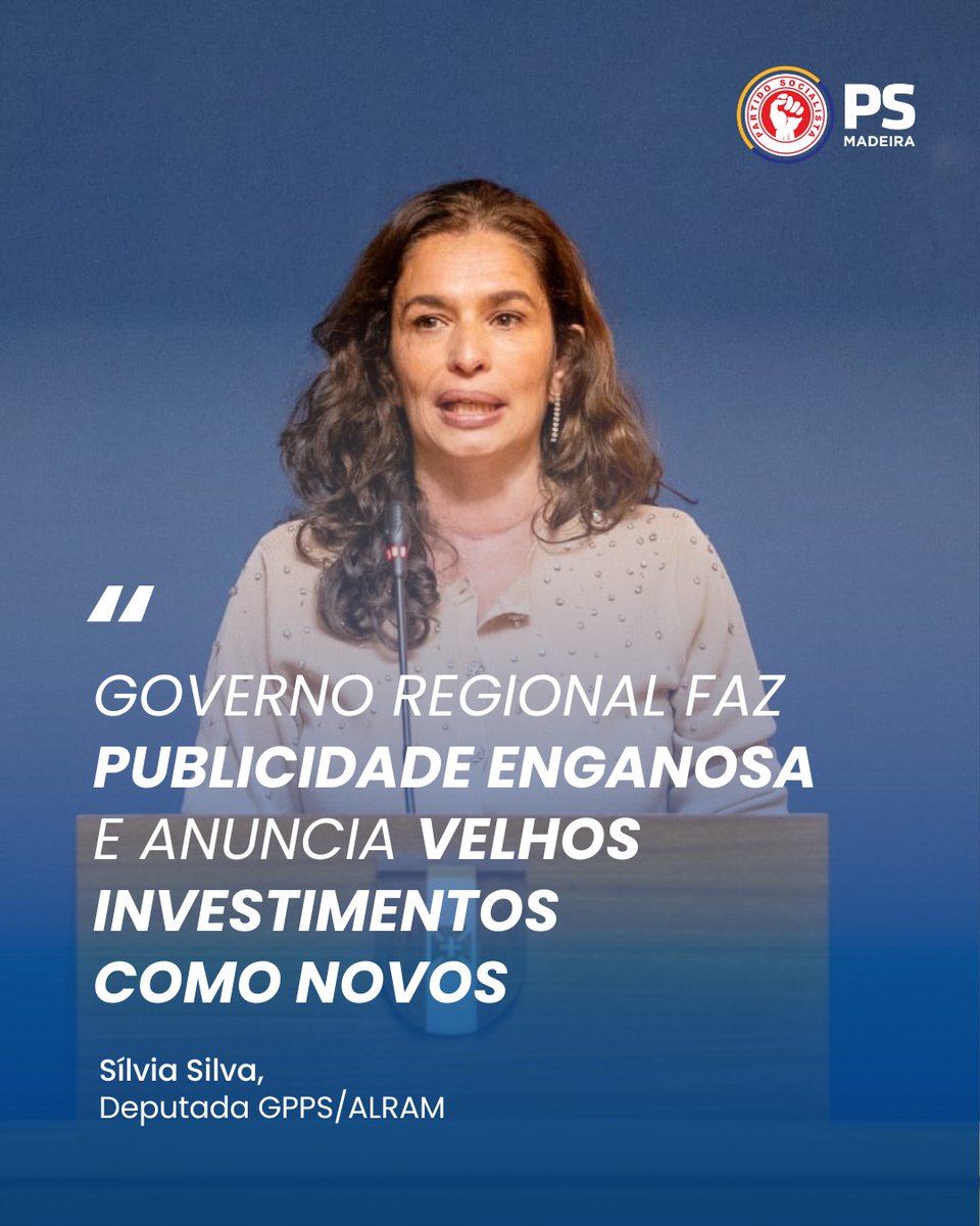 O secretário com a tutela do Ambiente, Eduardo Jesus, vem anunciar como nova uma rede hídrica no Caminho dos Pretos concluída há quatro anos.

Esta é a prova de um Governo que “investe na mentira e na propaganda”, denuncia a deputada Sílvia Silva, referindo que isto revela que o