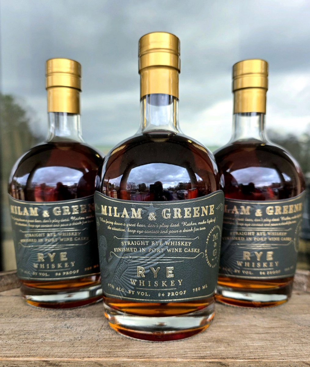 Happy F(rye)day featuring <a href="/MilamandGreene/">Milam & Greene Whiskey</a> rye whiskey finished in Port casks!
#fryeday #rye #ryewhiskey #portfinishedrye