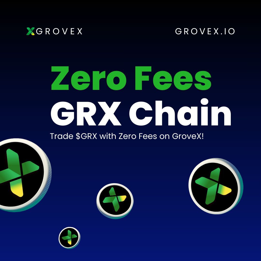 One Week.
Zero Fees.
$GRX.

This is your window. 🚀

Trade $GRX on GroveX with 0 trading fees for 7 days.

Don’t miss it 👉grovex.io/en_US/trade/GR…