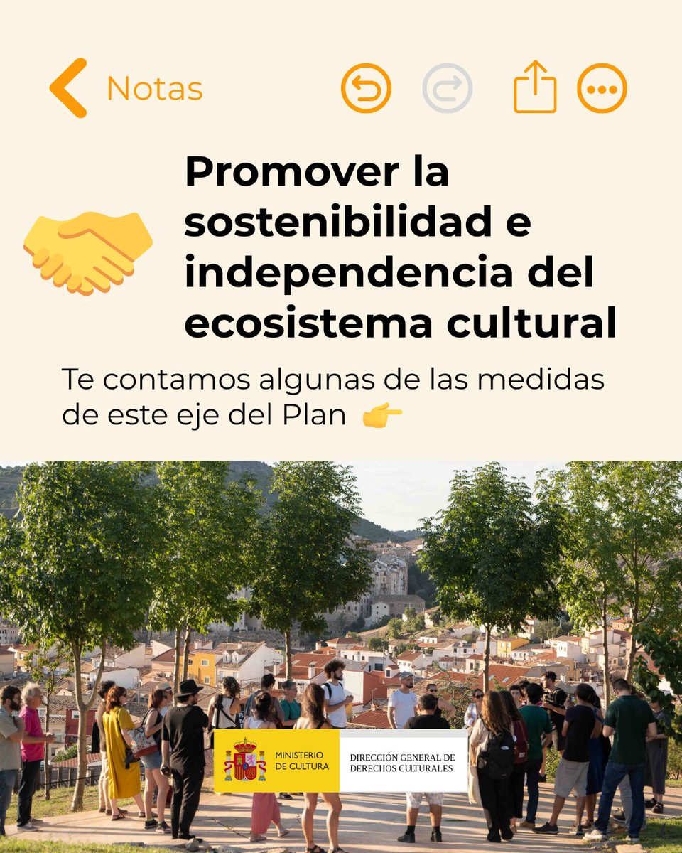ddccgob's tweet photo. 🟣 Promover la sostenibilidad e independencia del ecosistema cultural

Los #derechos culturales incluyen también los derechos de quienes trabajan en la #cultura, por eso este eje del Plan pone el foco en mejorar las condiciones laborales, económicas y de reconocimiento. https://t.co/5YPV2oIUDR