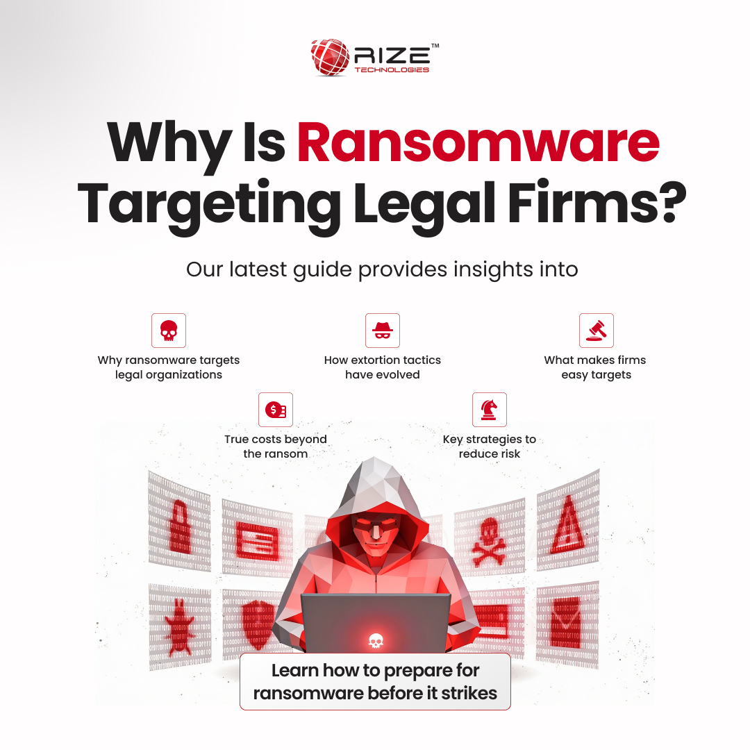 rize_tech's tweet photo. Successful ransomware attacks cost law firms millions of dollars each year. And the number of attacks continues to increase.

Cybercriminals target legal organizations of all sizes because they understand the value of confidential client communications, litigation strategies, financial records, and more.

Today’s ransomware strategies aren't just about locking files and extorting funds. They're also destroying your brand reputation.

Check out our new security brief to learn: 
• Why law firms are being targeted more often
• How ransomware attacks really unfold
• The true cost beyond the ransom
• What firms can do now to prepare

👉 Learn more: https://t.co/sTvKufF1iu 

#LawFirmCybersecurity #Ransomware #LegalIT #CyberRisk #LegalIndustry #DataProtection #RizeTechnologies