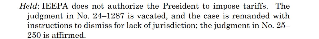 🚨🚨🚨Tariff ruling at the Supreme Court
supremecourt.gov/opinions/25pdf…