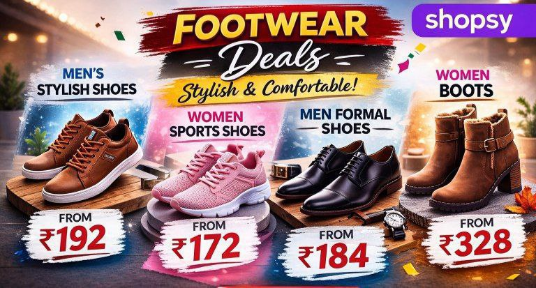 dealslistings's tweet photo. #Shopsy Upto 85% OFF on Footwears🔥🔥
● Men's stylish shoes From ₹192: https://t.co/ejTc2zsH2h
● Women's sports shoes From ₹172 : https://t.co/nfMAAJzWBH
● Men's formal shoes From ₹184 : https://t.co/39K5UFLPzA
● Women's boots From ₹328 : https://t.co/HAScpIivAt https://t.co/fQsr9FAxlQ