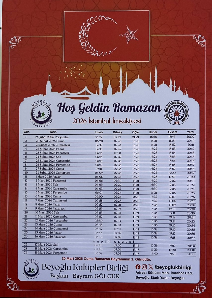 Beyoğlu Kulüpler Birliği (@beyoglukbirligi) on Twitter photo 