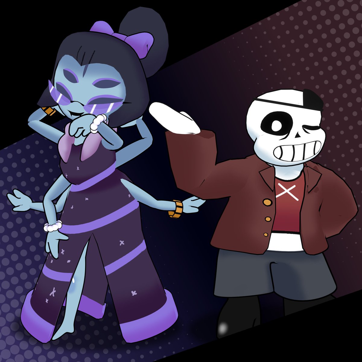 Ashturbo1's tweet photo. Still in a bit of a D sides mood so heres so heres D sides Muffet and Sans
https://t.co/NnVkCJCidn
#undertale #art #fanart #undertalefanart #blender #blender3d #digitalart #muffet #spidergirl #dsides #dsidefnf #sans https://t.co/Ktnjt1KHtd