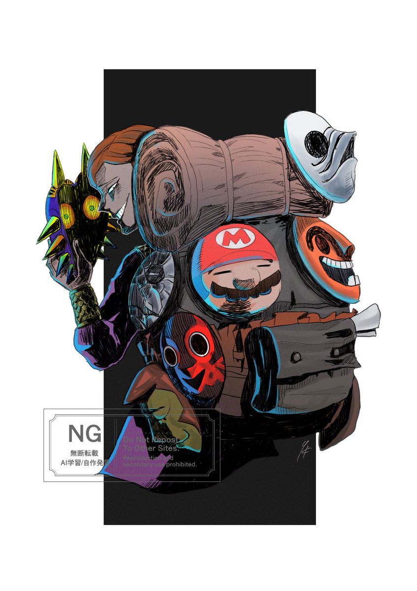 #ゼルダの伝説40周年
ゼルダの伝説40周年おめでとう！
1番最初に頭に浮かんだのが彼だったよ😈
ムジュラの仮面最高！