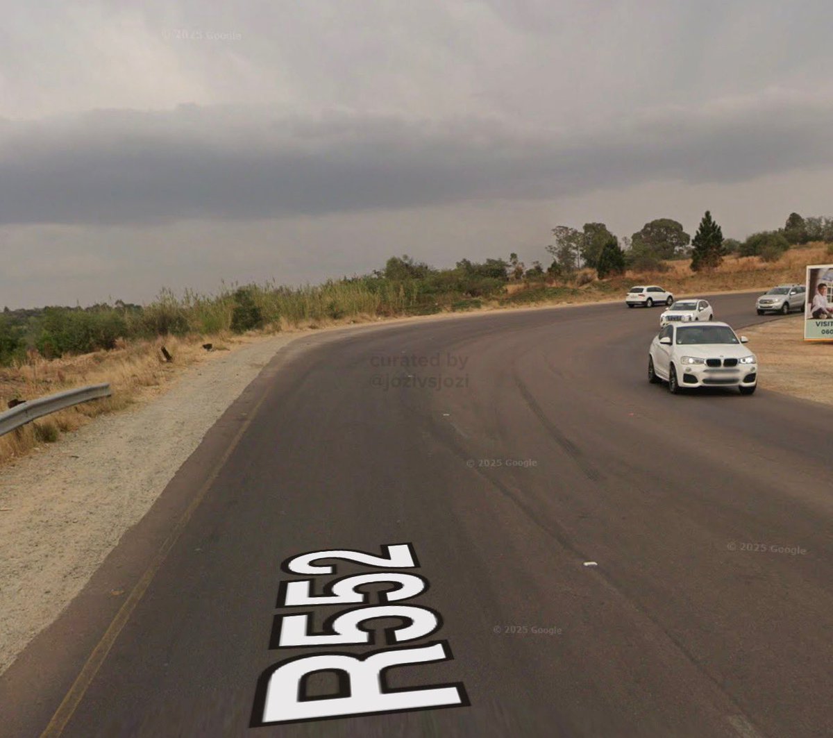 Newly built road on the R552. Johannesburg. 

July 2022 vs September 2025.
