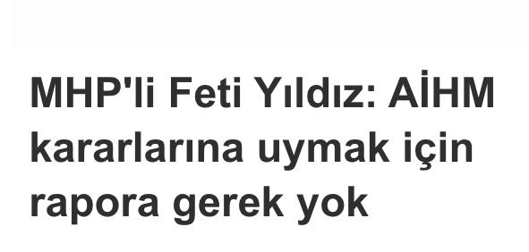 BİZ DE ONU DİYORUZ FETİ BEY...

Ama gidip bu yalın gerçeği Halk TV'den İsmail Saymaz'a anlatmanın ne yararı var? Bir zahmet, açıp bir telefon Recep Bey'e anlatın. Ya da bir dahaki buluşmada genel başkanınız anlatsın. 

"Rapora gerek yok. Ver bir emir, salıversinler Selahattin'i,