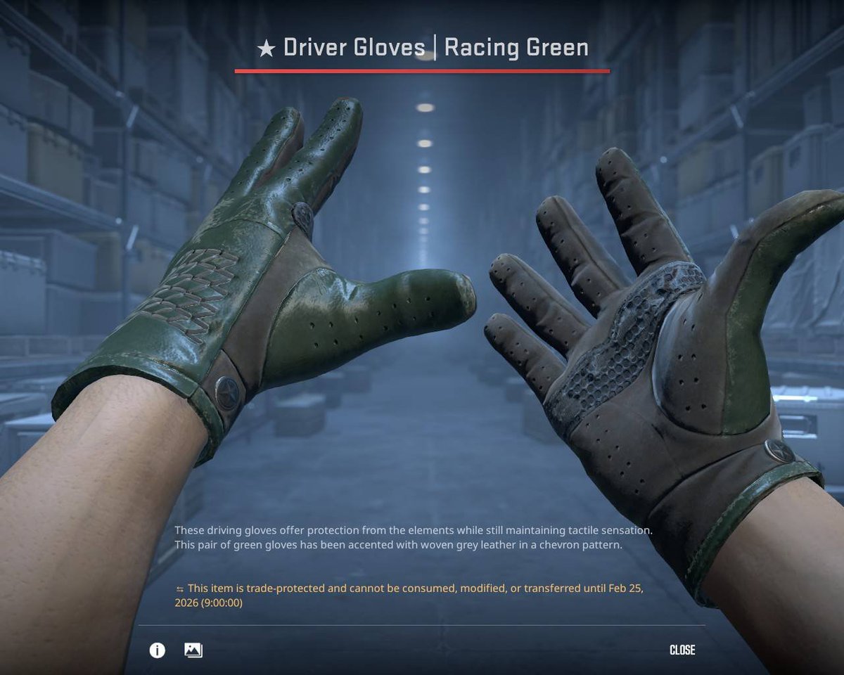 🎁 Driver Gloves | Racing Green FT ($60)

➡️ TO ENTER:

✅ Follow me &amp; <a href="/NervouusCS/">Nervous</a> + @the_realyoungg
✅ Retweet
✅ Tag 2 friends

⏰ Giveaway ends in 5 days!