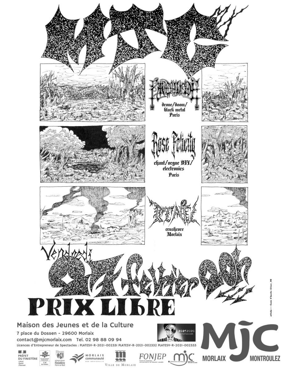 Très bientôt, le 27 février, ça se passe à Morlaix 🖤