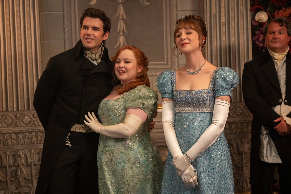 NatyRiccio's tweet image. The perfect photo of this season
#Polin &amp;amp; Eloise #Bridgerton #BridgertonS4