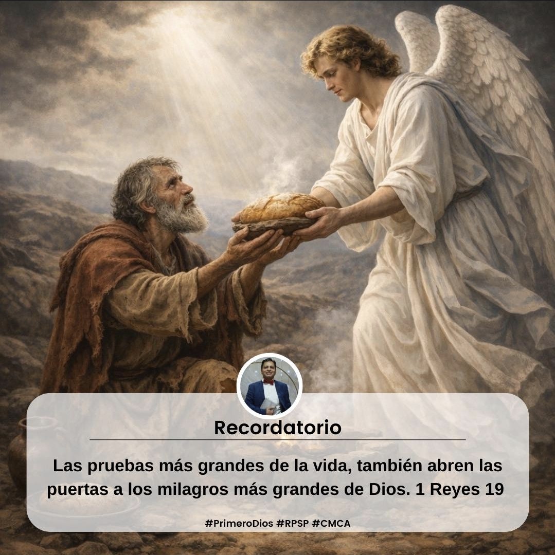 Elías se asustó y huyó para ponerse a salvo...
#1Rey.19:3
Desamparó Dios a Elías en su hora de prueba? ¡Oh, no!
En los días más sombríos, cuando en apariencia hay más peligro, no temás. Tened fe en Dios. El conoce vuestra necesidad. El tiene todo el poder y te dará
#Amen
#rpsp