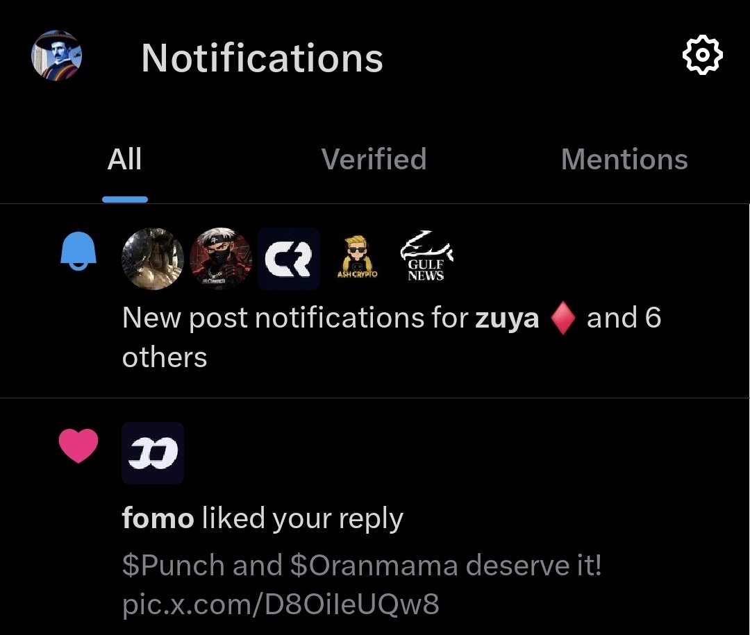 Fomo app liked my post about $Punch and $Oranmama 🥰❤️

x.com/i/status/20246…