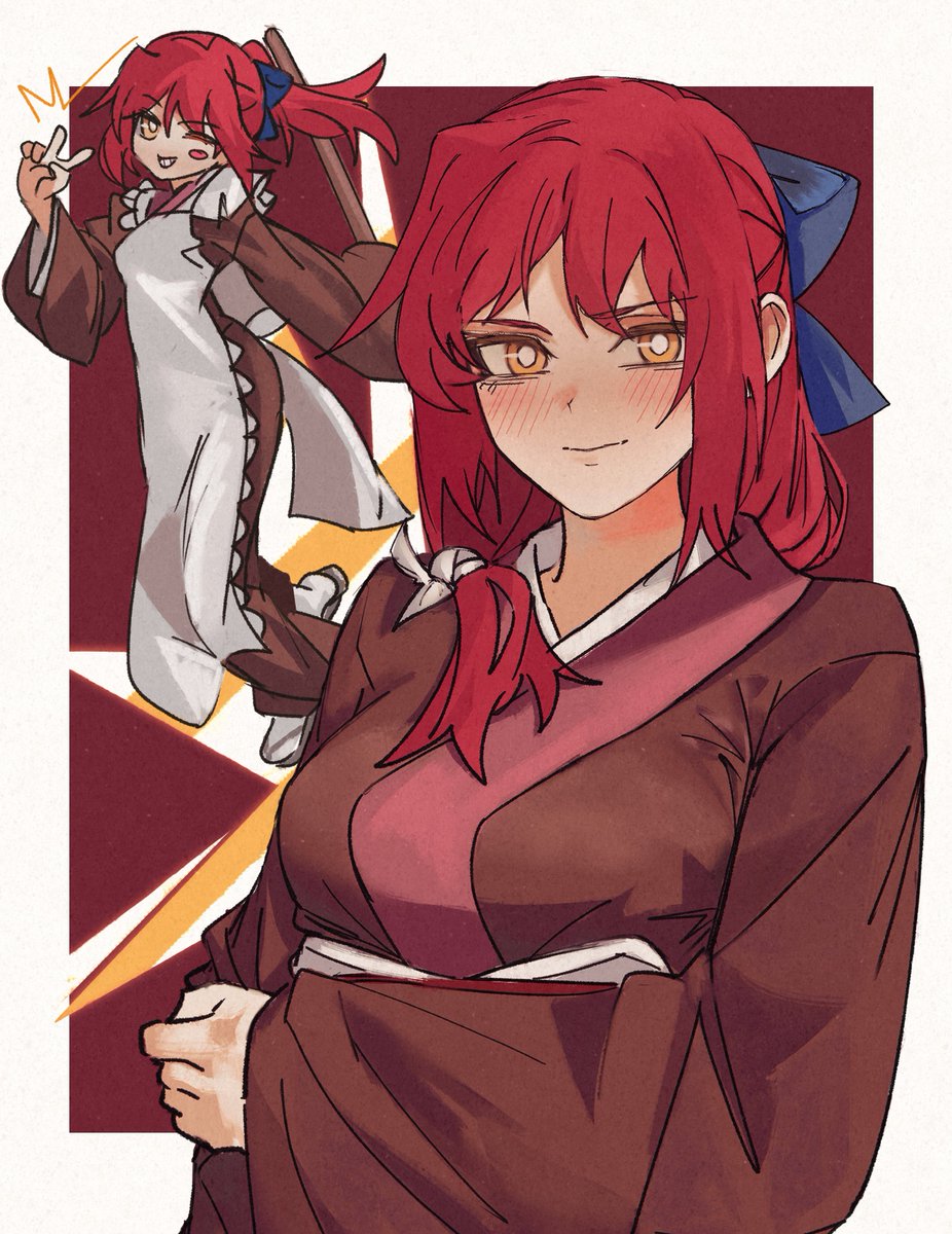 scheduled kohaku posting... with long hair