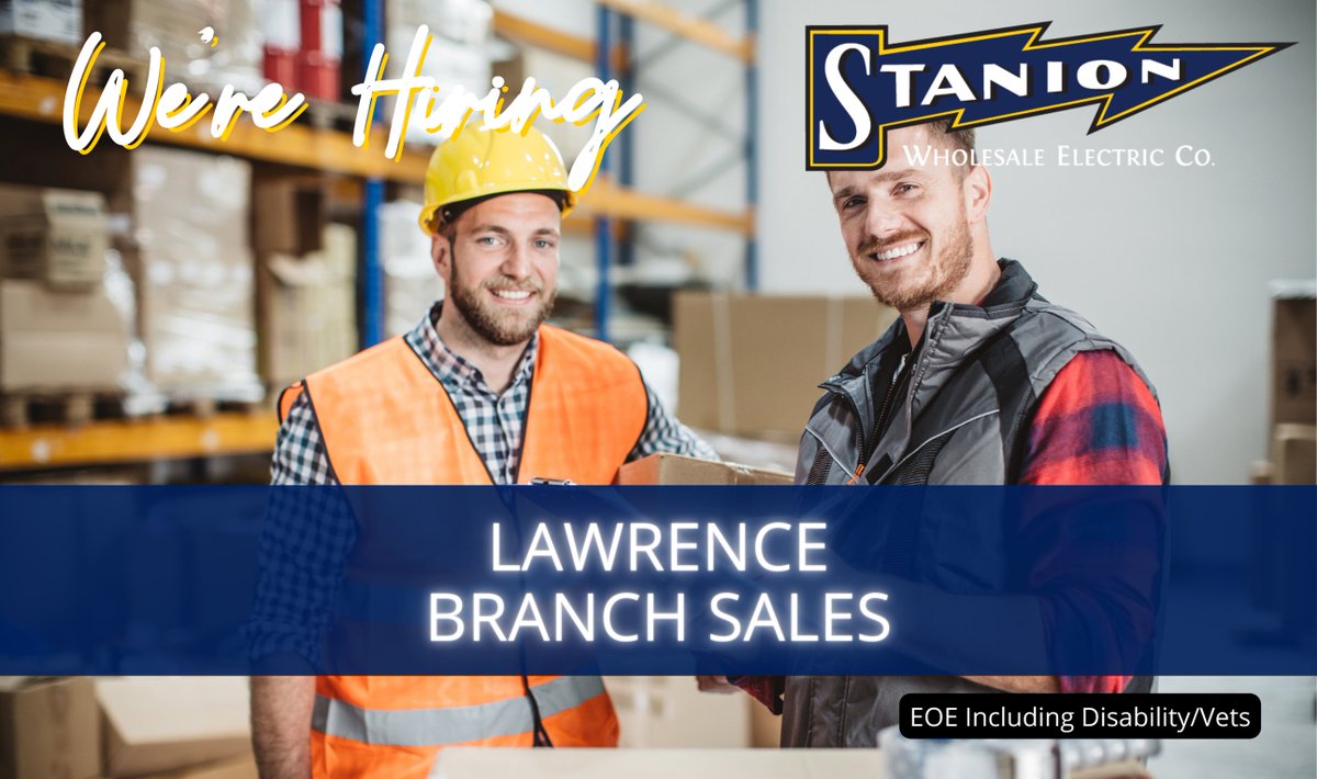 Join our team in Lawrence, KS! Apply online today ➡️hubs.li/Q043zBmh0
 #growyourcareerwithstanion #hiringnow #lawrence