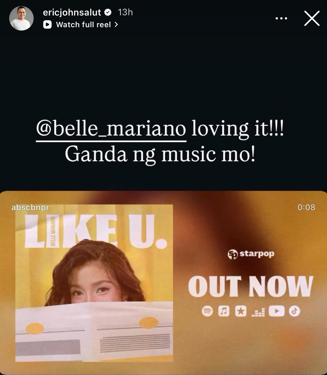 thank you, sir EJS! 🥹💛 #bellemariano #LikeU