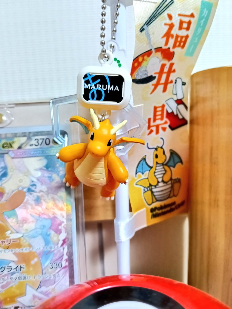 クレーンにキャッチされてるカイリューﾁｬﾝにしてみた！かわいい☺️