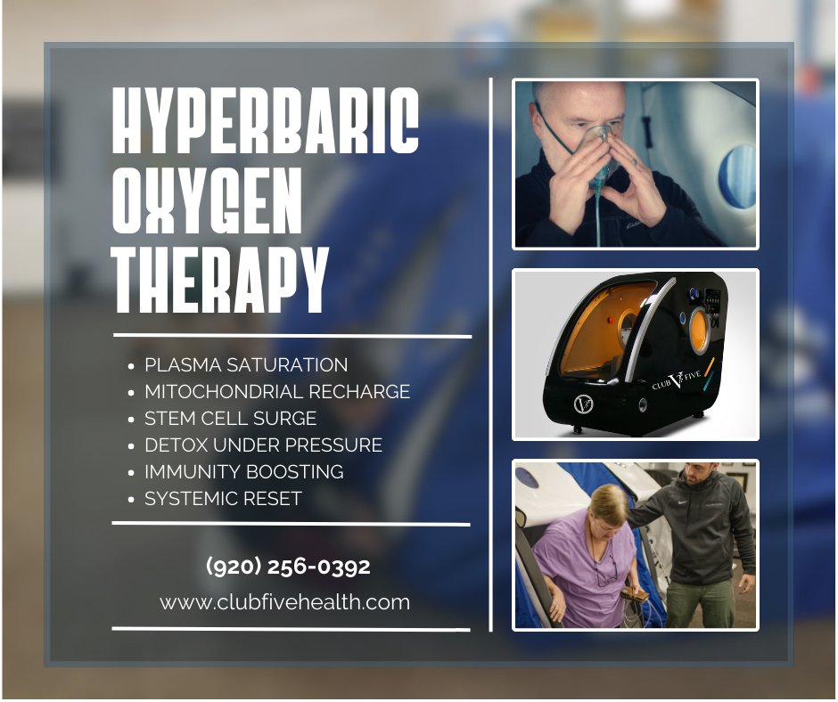 clubfivehealth's tweet photo. Why just breathe when you can hyper-oxygenate? 🌌
At Club Five Health, we bypass the gut and the lungs to saturate your cells with pure O2. 
Flush toxins. 
Boost collagen. 
Reboot your system. 
The ultimate reset for the modern human. Visit us at #ClubFiveHealth.
#Wellness #HBOT https://t.co/cbYxR18o3L