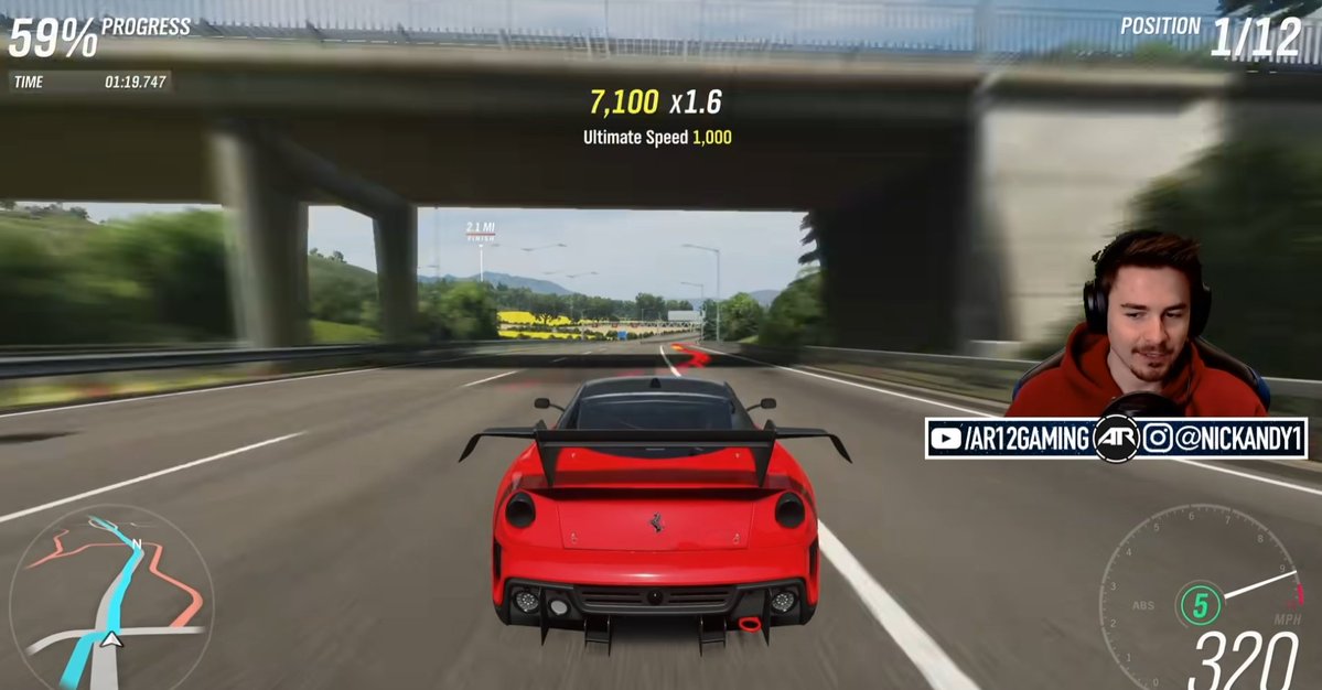 Ah yes, the Forza Horizon series. Known for realism. My bad, my bad.