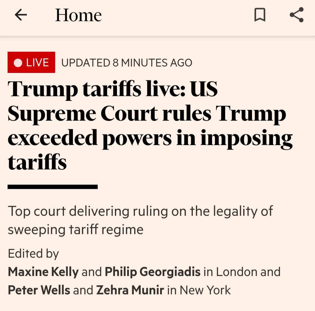 Iar a supt-o Trump, adio tarife. Curtea Supremă a SUA a decis că Trump nu avea dreptul să impună tarife pe bandă rulantă la toată lumea și nici să jongleze cu ele după cum avea cheful. Atât am de spus despre asta: HAHAHA.