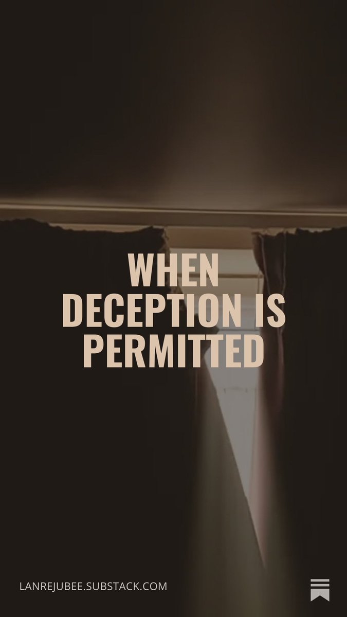 I'm persuaded that the greatest judgment God can inflict on a person or a generation is to let them have what they want.
open.substack.com/pub/lanrejubee…