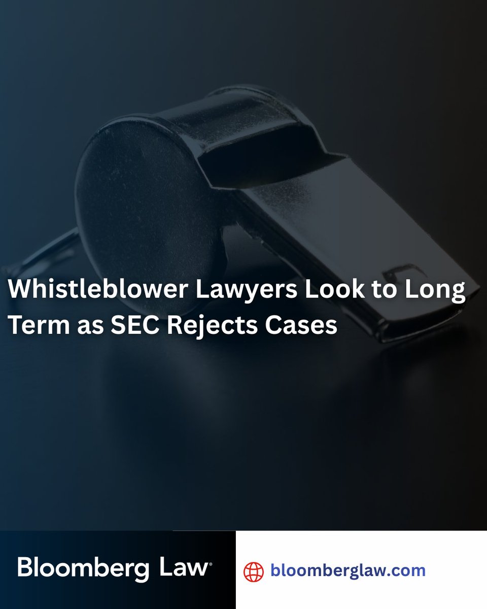 SECWhistAtt's tweet photo. Not every SEC whistleblower tip is investigated.

As enforcement becomes more selective, preparation and structure matter.

Read more:
https://t.co/aXG2JwSL9L https://t.co/RI2xfhIgsW