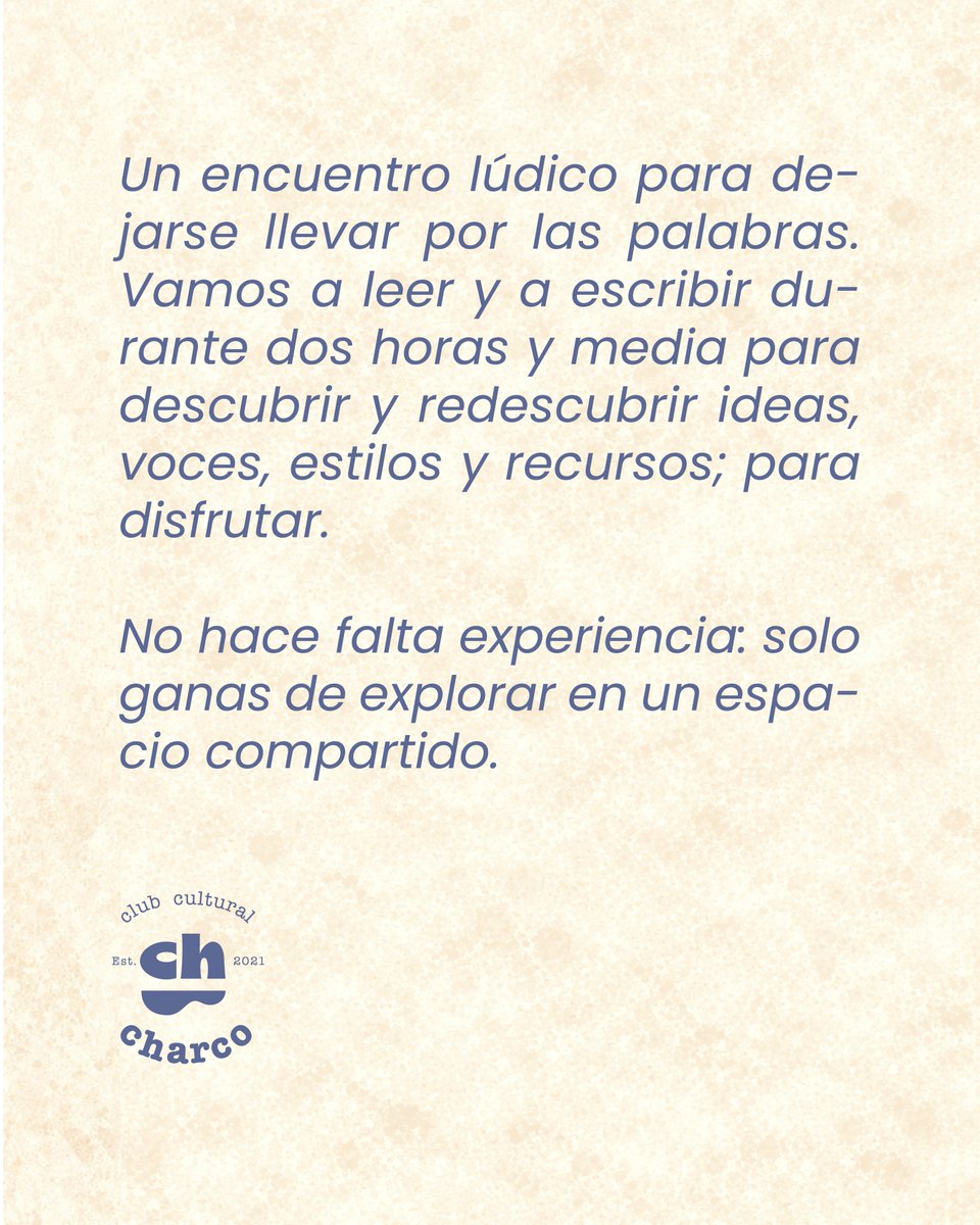 club cultural charco tweet media
