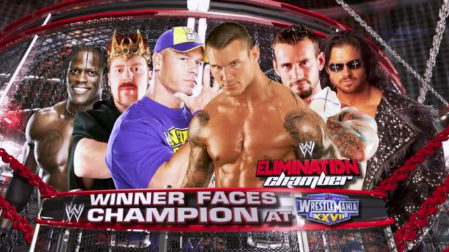 wrestle_hist's tweet photo. 2/20/2011  

John Cena won the RAW Elimination Chamber Match at Elimination Chamber from the Oracle Arena in Oakland, California.  

#WWE #EliminationChamber #JohnCena #RandyOrton #Sheamus #CMPunk #JohnMorrison #RTruth #EliminationChamberMatch https://t.co/Jn6JrWB3Sb