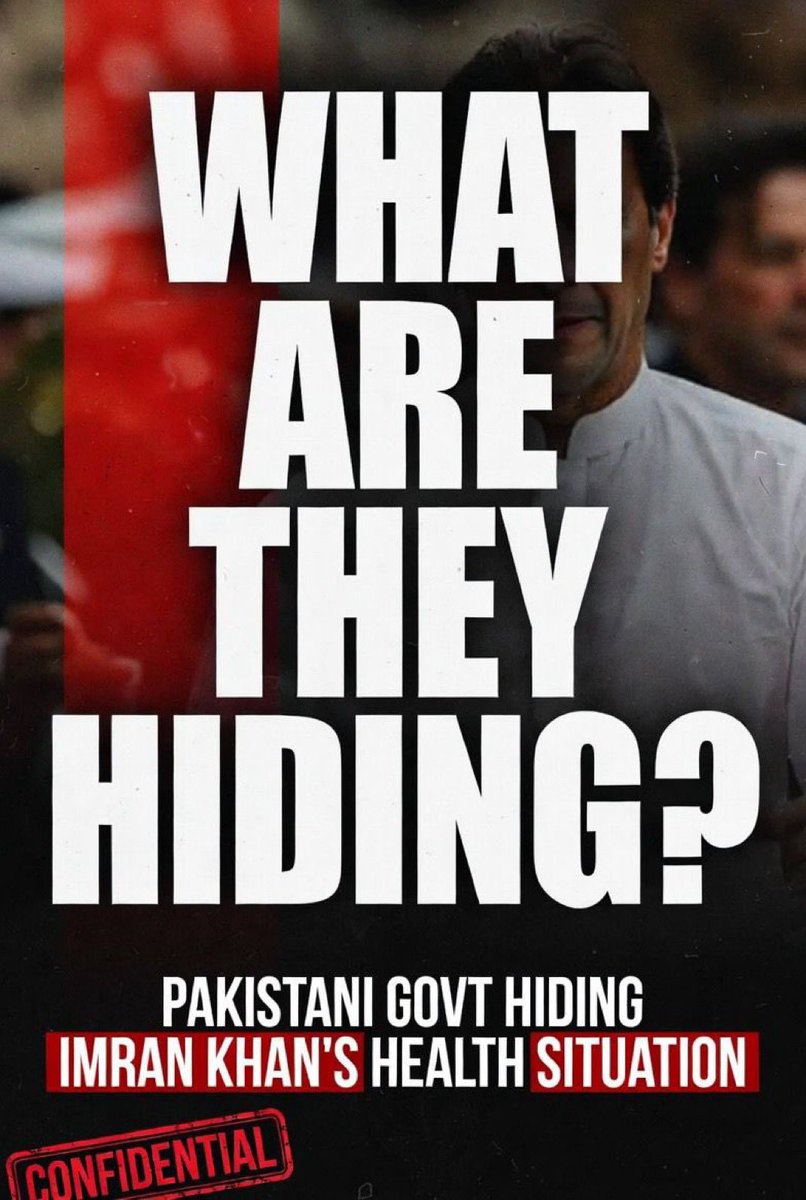 Why are they not letting Imran Khan meet his personal doctors?

#ImranKhanNeedsProperCare