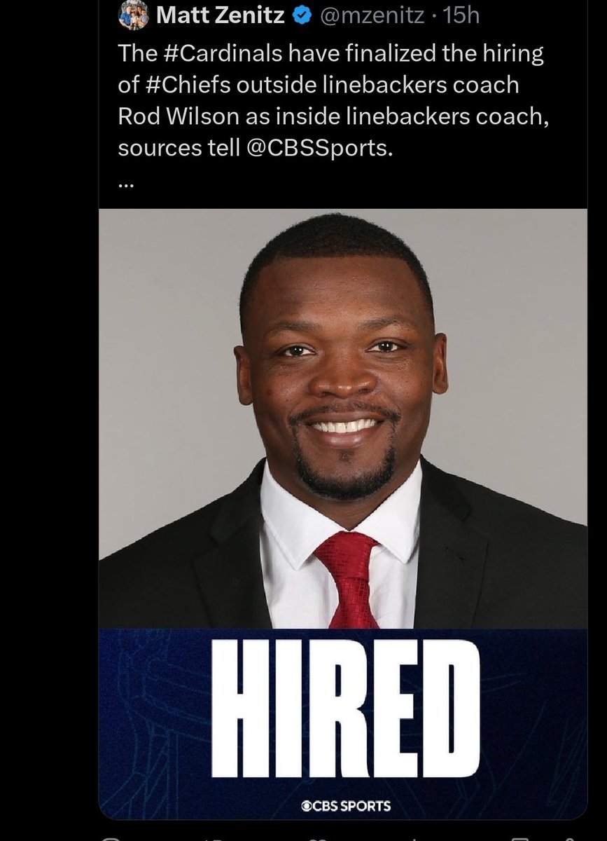 Trojansblue's tweet photo. Congratulations to @RodWilson58 Cross High Alum on his new position with the Cardinals! Cross High School stands proud and grateful!! https://t.co/CkBJvzGUdZ