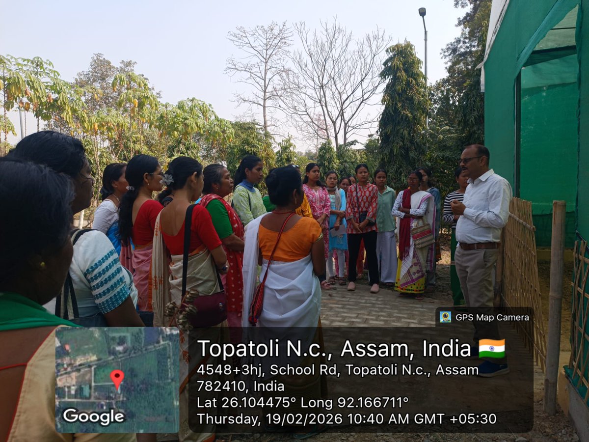 MssoSilk's tweet photo. Farmers’ Skill Training Programme – EBSF Topatoli
The Farmers’ Skill Training Programme organized by CSB–MESSO, EBSF Topatoli was successfully conducted from 18–20 February 2026. Back-to-back theory and practical sessions were held, receiving very positive feedback from participating farmers.
The valedictory session was attended by Shri M. H. Choudhury, State Deputy Director, Department of Sericulture, Assam, along with the Extension Officer, Kamrup, marking the successful completion of the programme.
#EriSilk 
@LalithaNM2010 @EBSFCSB2020 @IfsSivakumar @csbmot @TexMinIndia @PIBTextiles