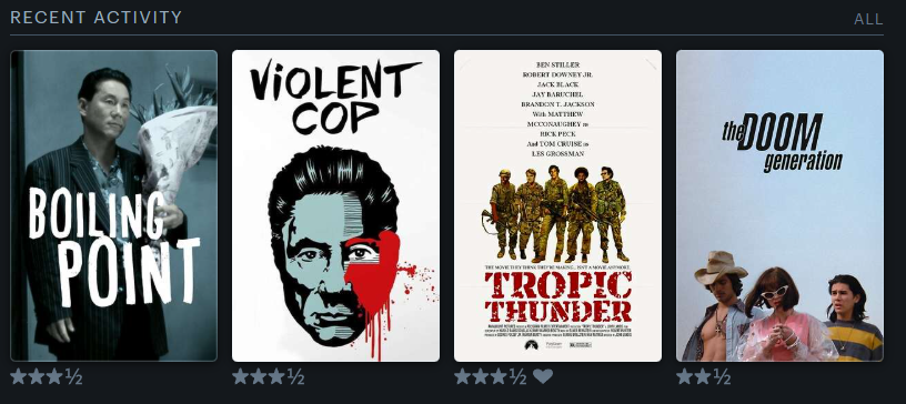 Hero1nRob's tweet photo. @letterboxd #LastFourWatched https://t.co/VqQeKjNiFv