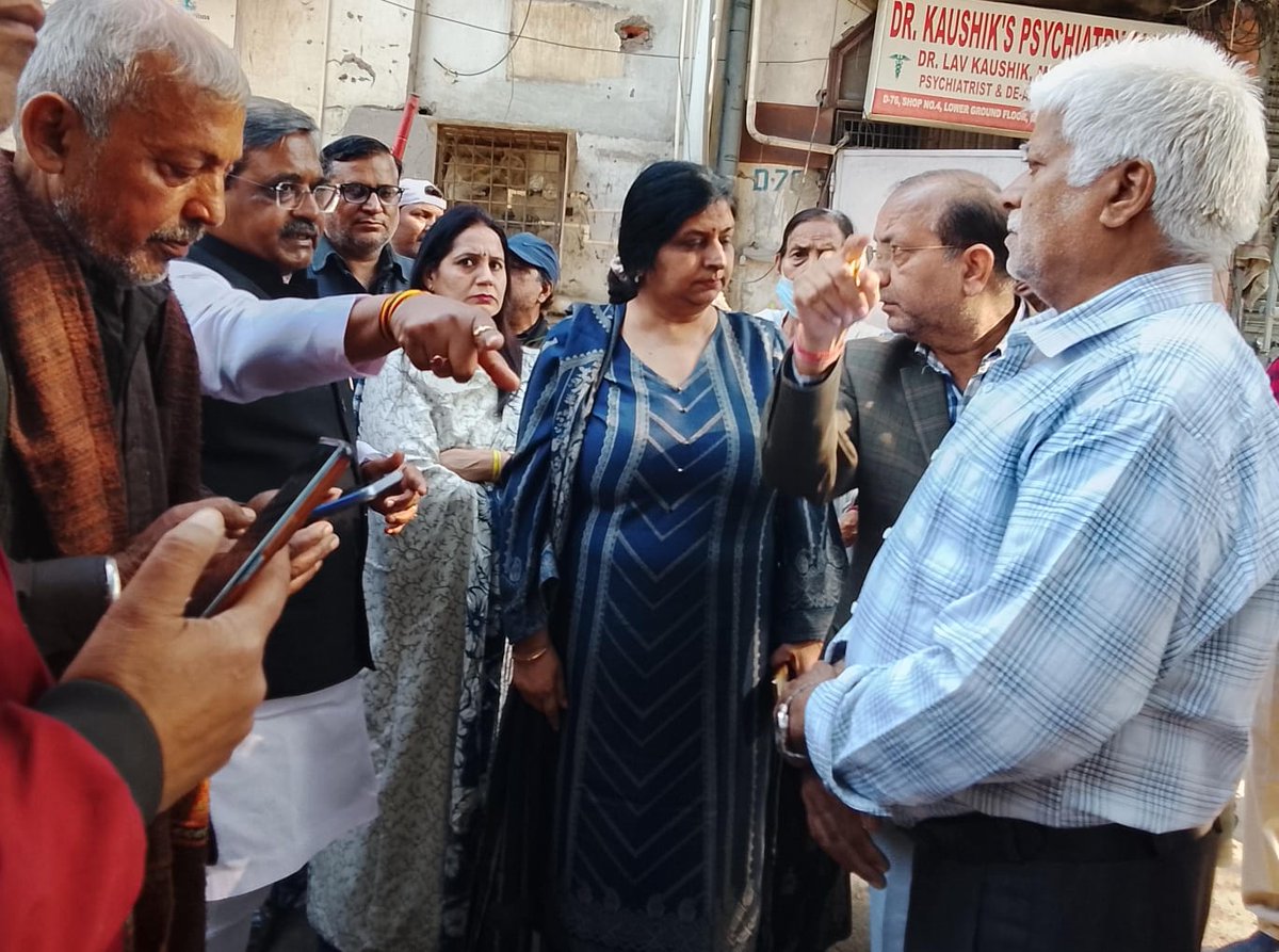 Inaguration  of Development works of Park near Shani mandir And Re construction of Road ( RMC)  near Shani mandir D-76 to E-2/1.