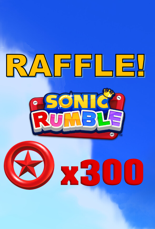 ✨Red Star Ring Raffle✨ 
Giving away 300 Red Star Rings generously donated by the #SonicRumble team!

TO ENTER:  
- Follow <a href="/FrackDeals/">Frack's Sonic Deals</a> and <a href="/Sonic_Rumble/">Sonic Rumble</a>
- Retweet this post!

Raffle ends February 23 at 11:59pm PT! #SonicRumblePartner