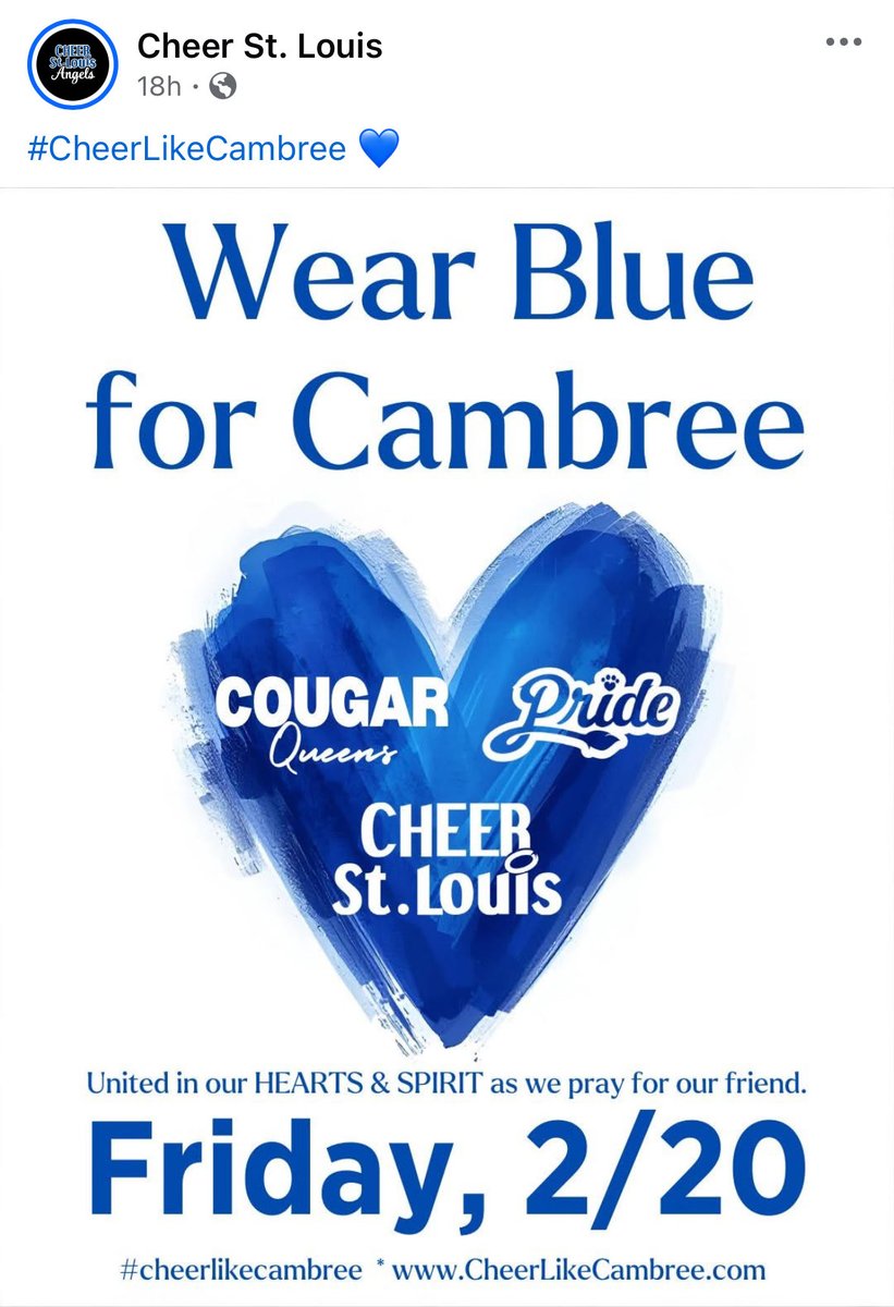 🚨 Everyone wear blue for Cambree today!💙🦋👕🌀🔷🩵