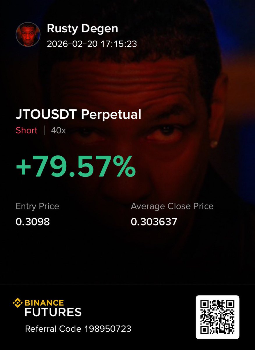 rustydegen's tweet image. Made a little something on binance futures 
Doing a 50$ giveaway to 2 people($25 each)
Follow + repost and drop usdt address