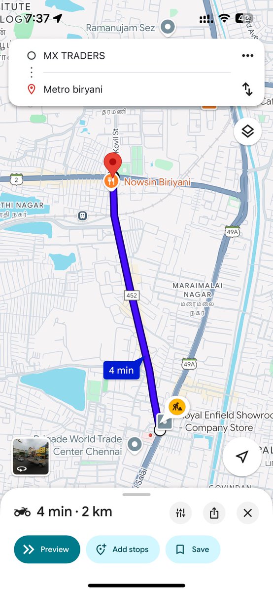 Reimagining MGR Main Road as OMR’s first pedestrian plaza ✨

The upcoming Metro at one end and the MRTS at the other, along with surrounding offices, make it ideal to support one way traffic, widen public space, and evolve from a business corridor into a vibrant culinary tourism